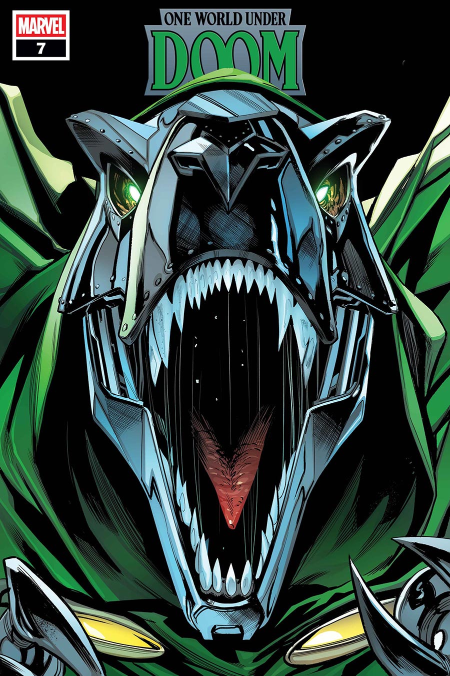 One World Under Doom #7 Cover B Variant Geoff Shaw Doomasaur Cover