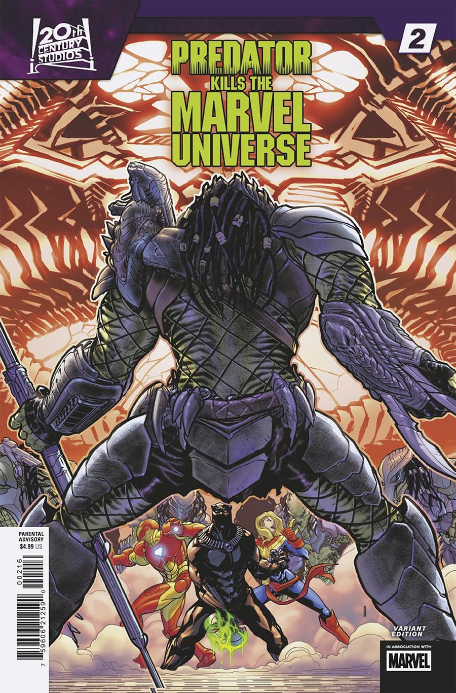 Predator Kills The Marvel Universe #2 Cover D Incentive David Baldeon Variant Cover
