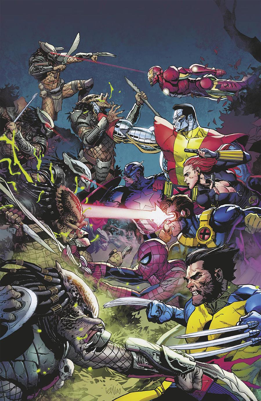Predator Kills The Marvel Universe #2 Cover E Incentive Leinil Francis Yu Virgin Cover