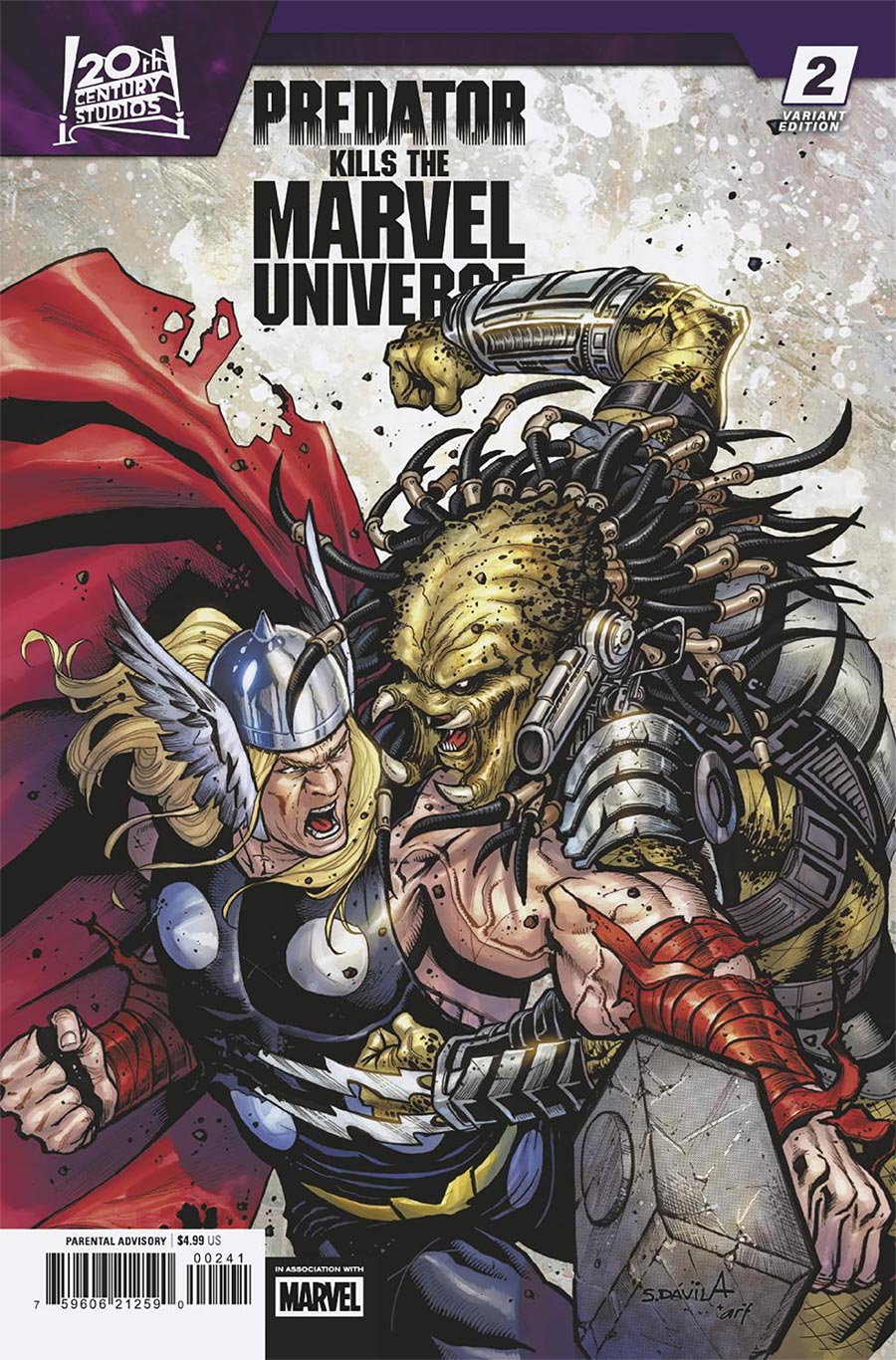 Predator Kills The Marvel Universe #2 Cover C Variant Sergio Davila Cover