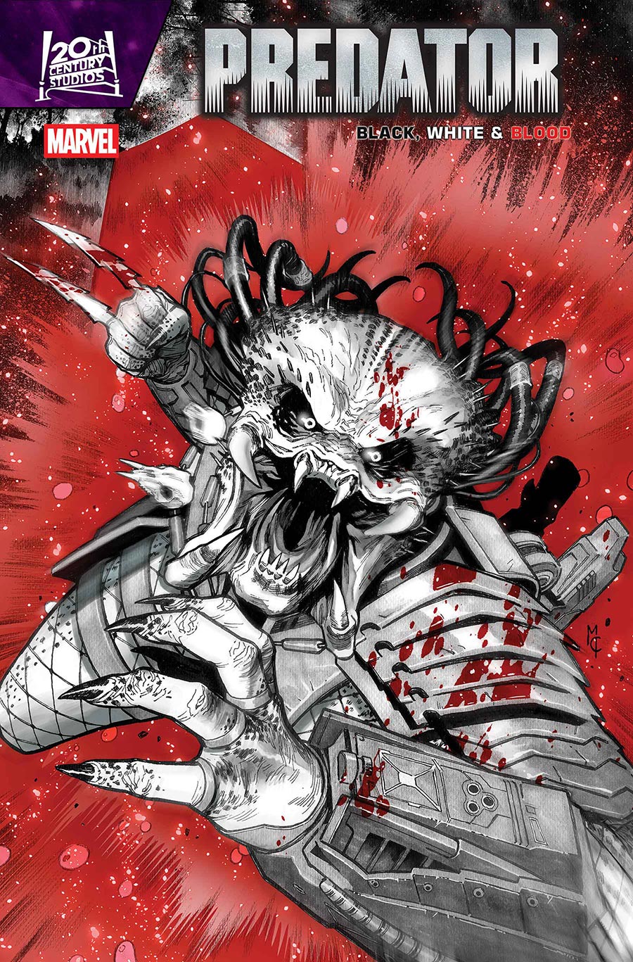 Predator Black White & Blood #3 Cover A Regular Martin Coccolo Cover