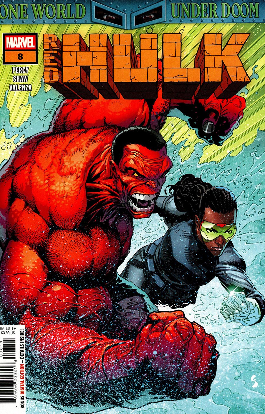 Red Hulk #8 Cover A Regular Geoff Shaw Cover (One World Under Doom Tie-In)