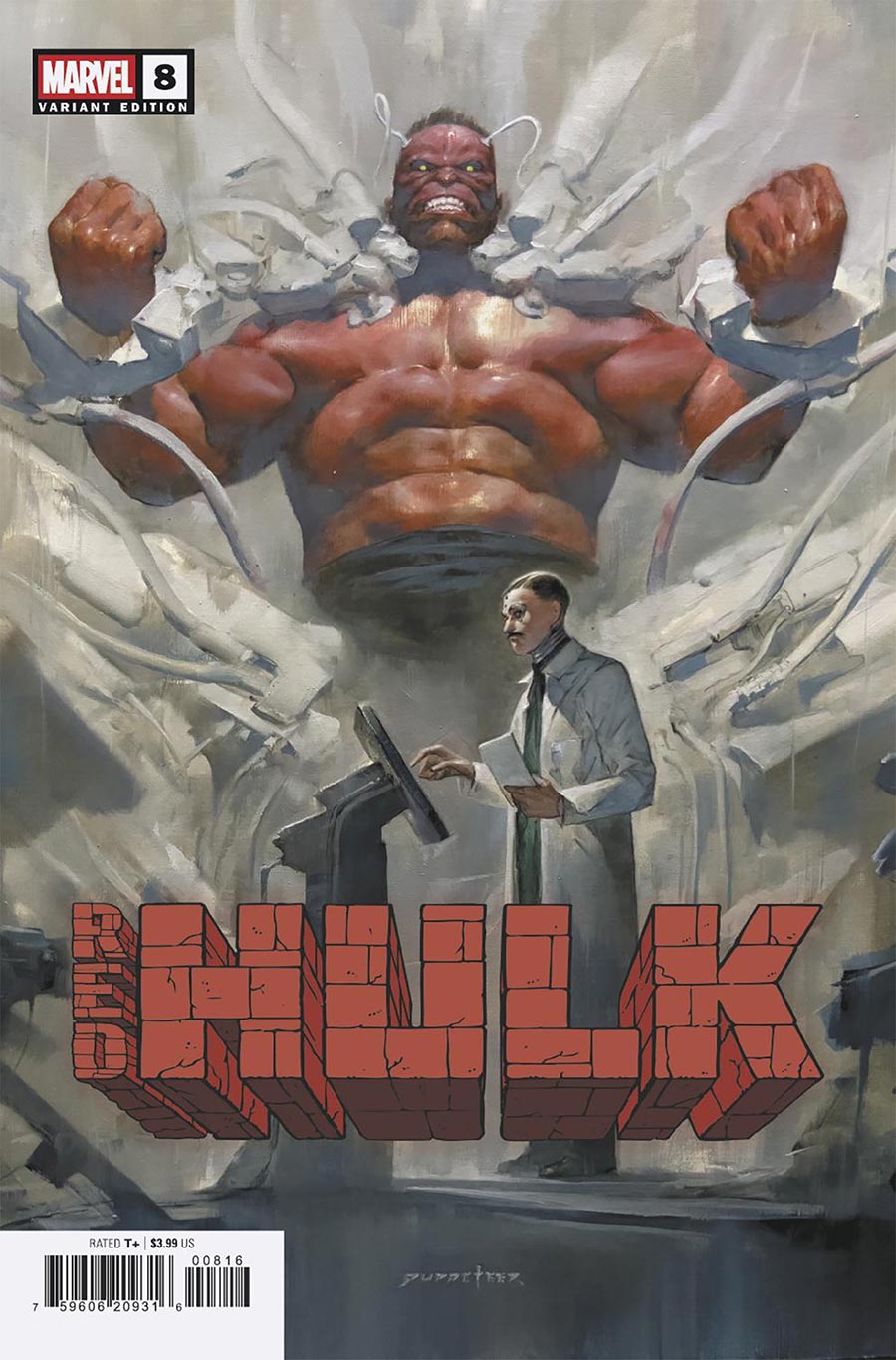 Red Hulk #8 Cover C Incentive Puppeteer Lee Variant Cover (One World Under Doom Tie-In)