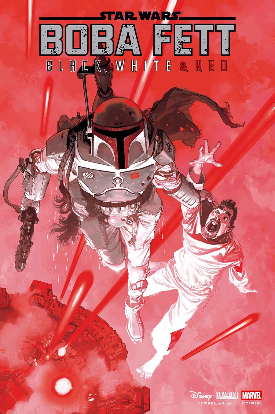 Star Wars Boba Fett Black White & Red #1 Cover B Variant Josemaria Casanovas Cover