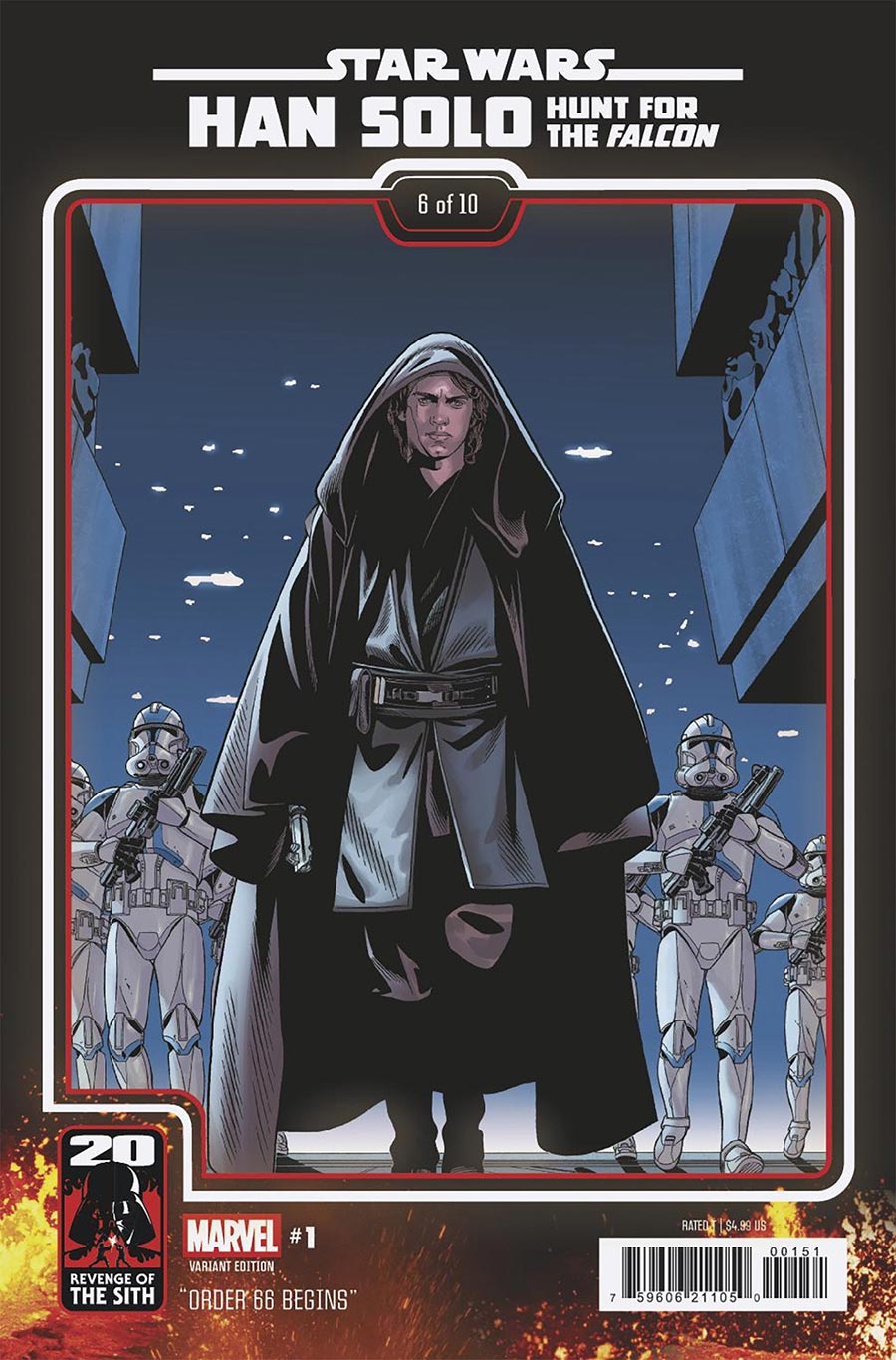 Star Wars Han Solo Hunt For The Falcon #1 Cover B Variant Chris Sprouse Revenge Of The Sith 20th Anniversary Cover
