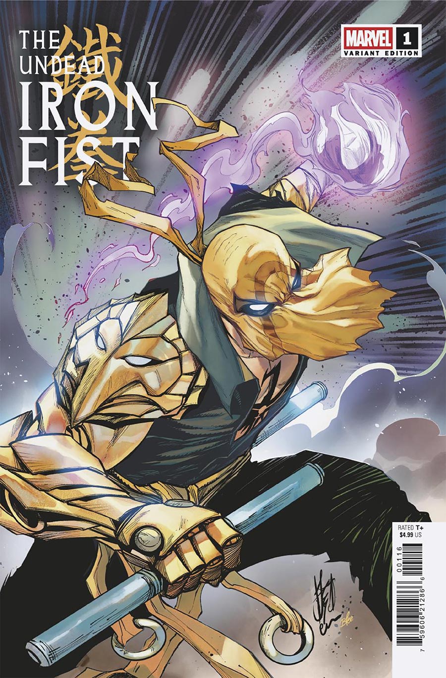 Undead Iron Fist #1 Cover D Incentive Stefano Caselli Variant Cover