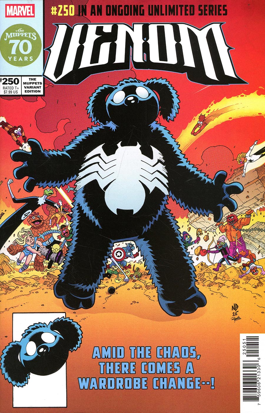 Venom Vol 5 #250 Cover B Variant Nick Bradshaw Muppets Cover (Limit 1 Per Customer)