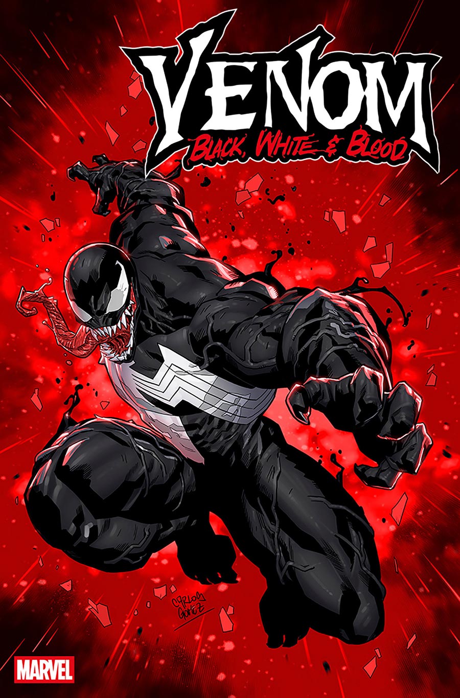 Venom Black White & Blood #2 Cover C Incentive Carlos Gomez Variant Cover