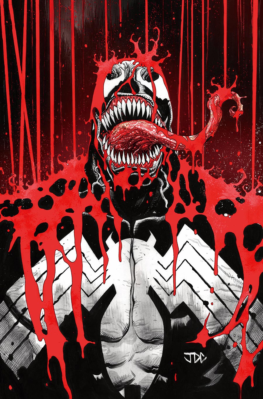 Venom Black White & Blood #2 Cover D Incentive Joshua Cassara Virgin Cover