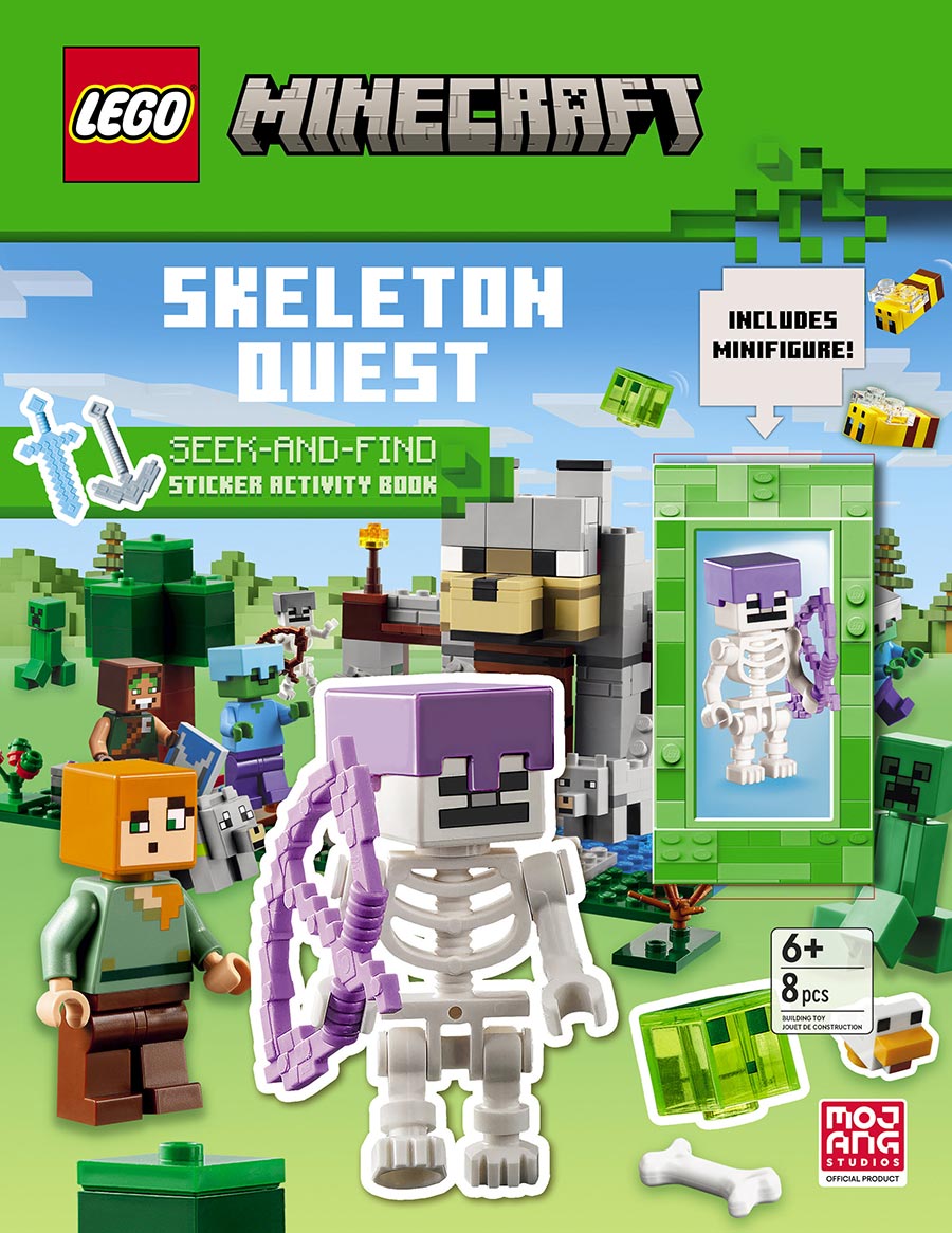 LEGO Minecraft Skeleton Quest Seek-And-Find Sticker Activity Book TP