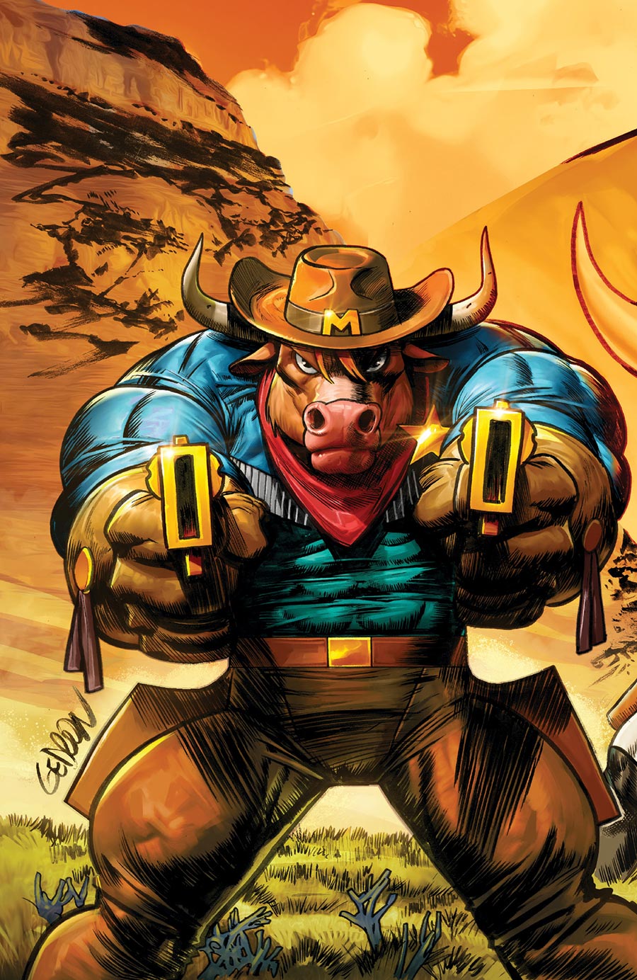 Wild West C.O.W.-Boys Of Moo Mesa Vol 3 #1 Cover G Incentive Juan Gedeon Interlocking Virgin Cover