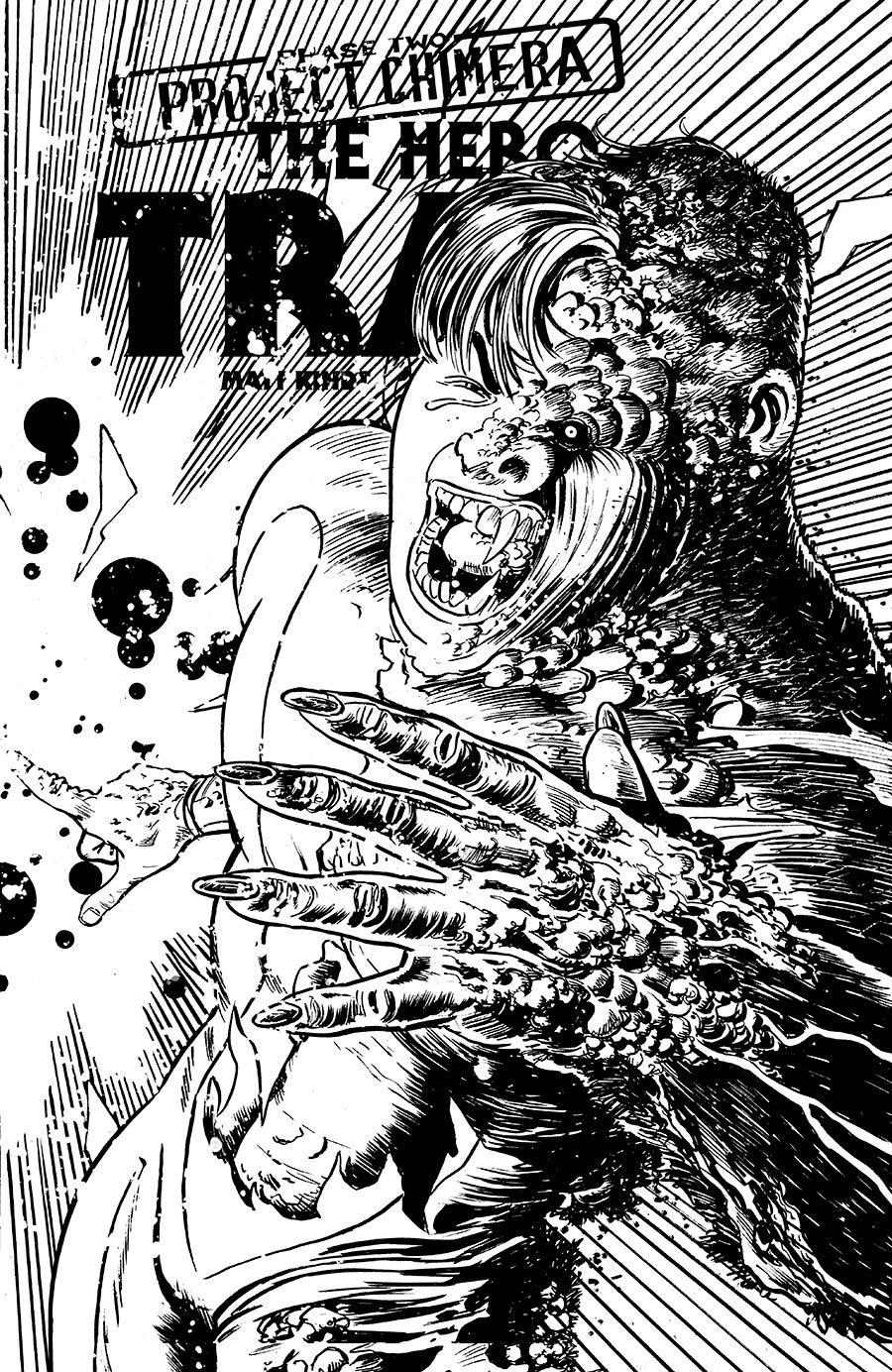 Hero Trade Project Chimera #2 Cover C Incentive David Lapham Connecting Black & White Cover