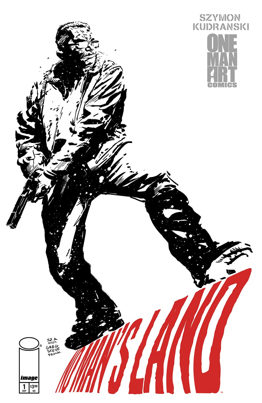 No Mans Land #1 Cover F Variant Szymon Kudranski Movie Homage Whiteout Cover