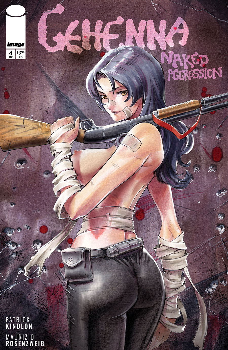 Gehenna Naked Aggression #4 Cover C Variant Rodrigo Yoshimiya NSFW Polybagged Cover With Polybag