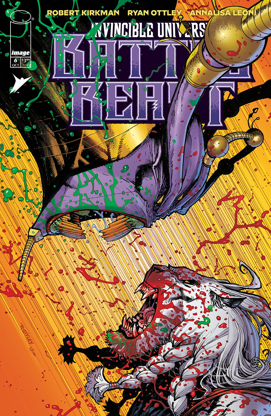 Invincible Universe Battle Beast #6 Cover A Regular Ryan Ottley & Annalisa Leoni Cover