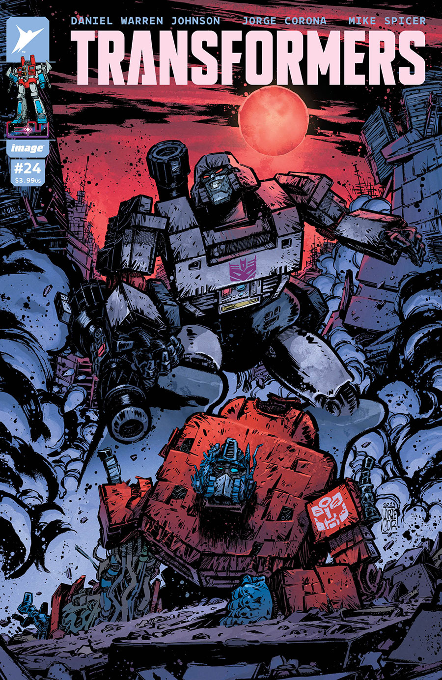 Transformers Vol 5 #24 Cover B Variant Jorge Corona & Mike Spicer Cover