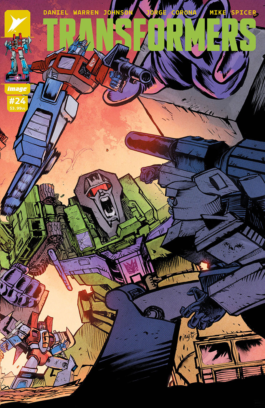 Transformers Vol 5 #24 Cover F Vairant Daniel Warren Johnson & Mike Spicer Wraparound Cover