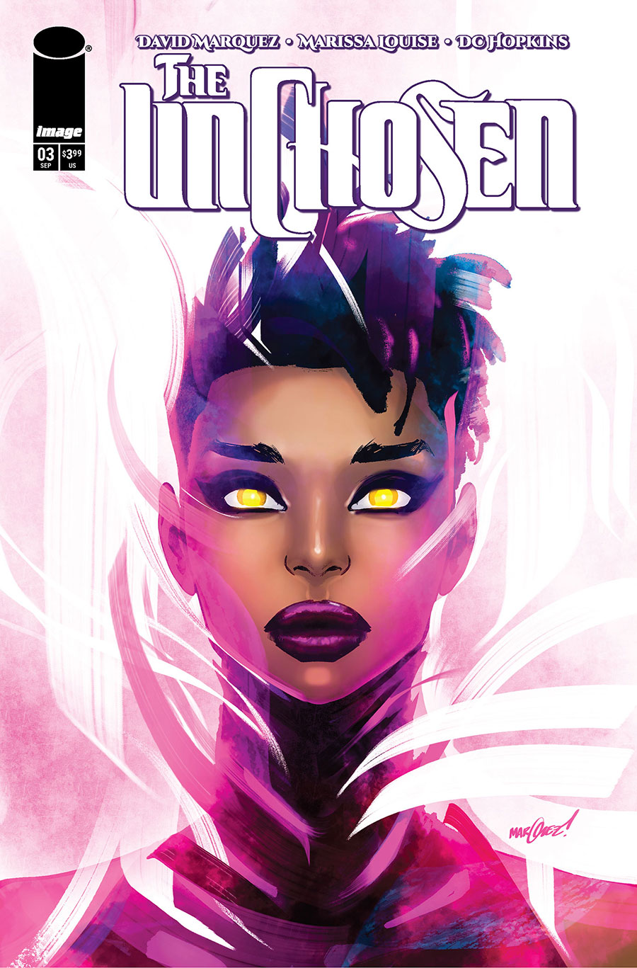 The Unchosen #3 Cover B Variant David Marquez Pink Cover