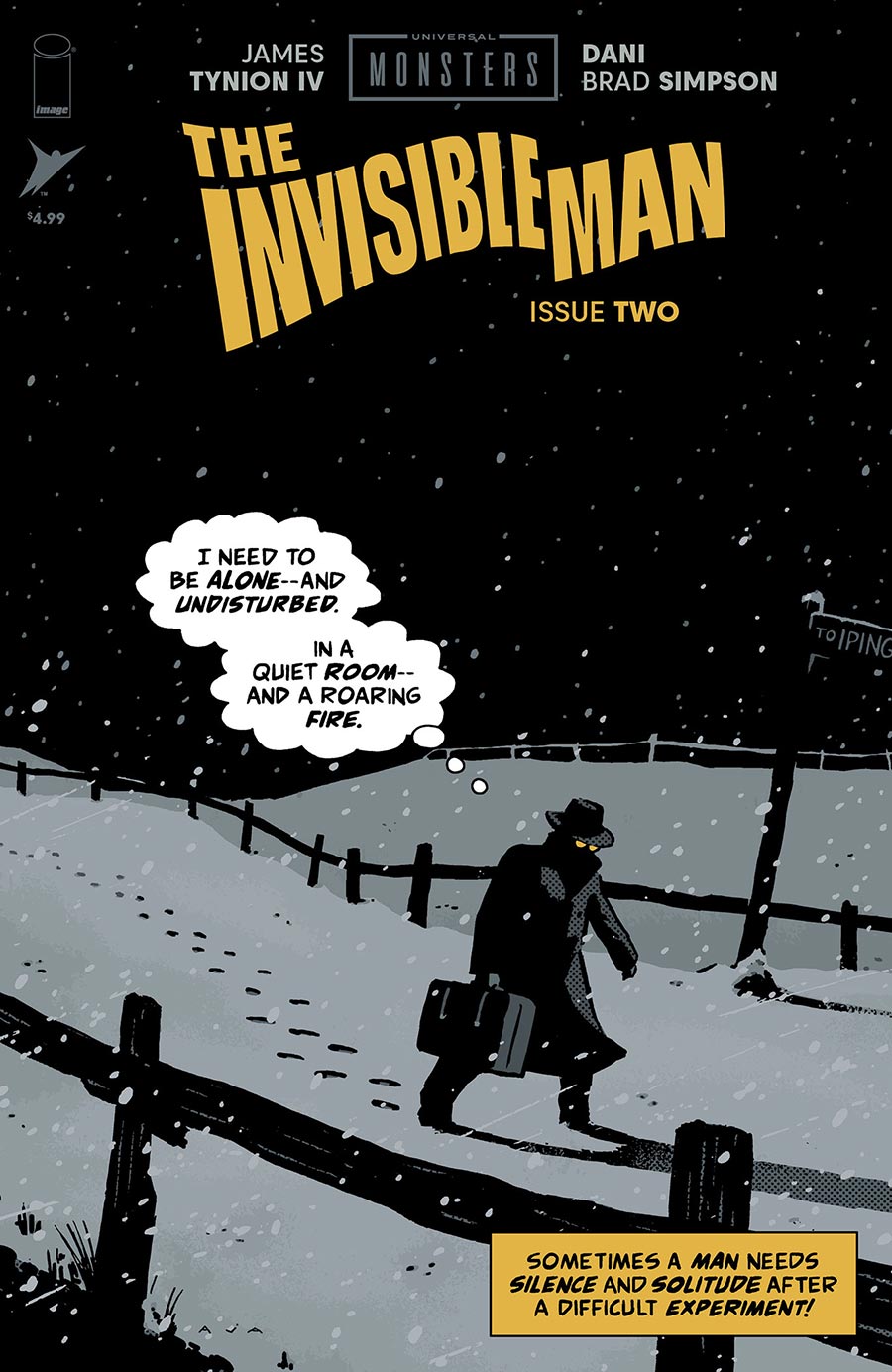 Universal Monsters The Invisible Man #2 Cover C Incentive David Aja Pulp Variant Cover