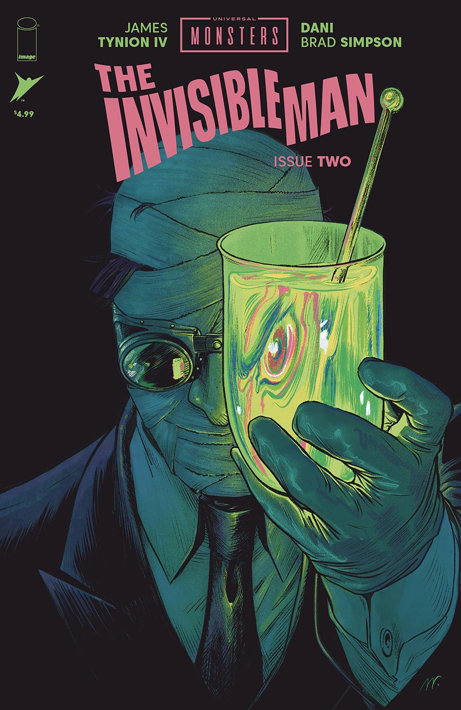 Universal Monsters The Invisible Man #2 Cover E Incentive Matthew Roberts Variant Cover