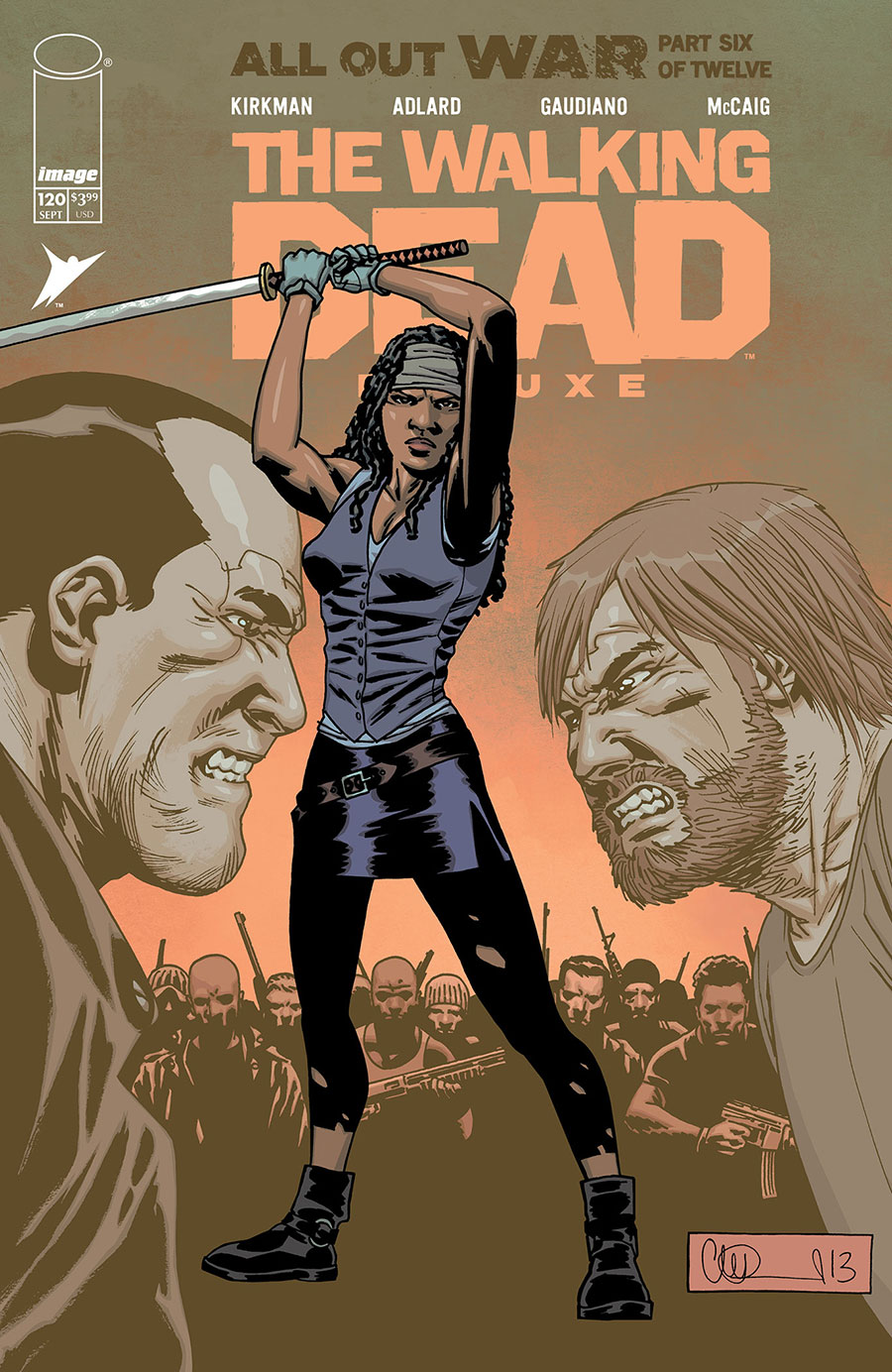 Walking Dead Deluxe #120 Cover B Variant Charlie Adlard & Dave McCaig Cover