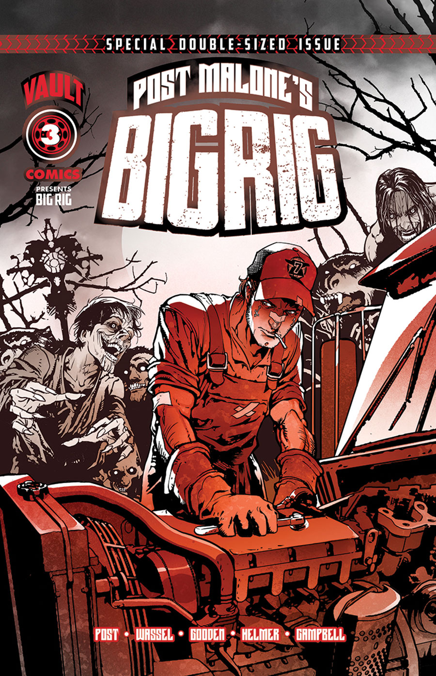 Post Malones Big Rig #3 Cover A Regular Nathan Gooden Cover