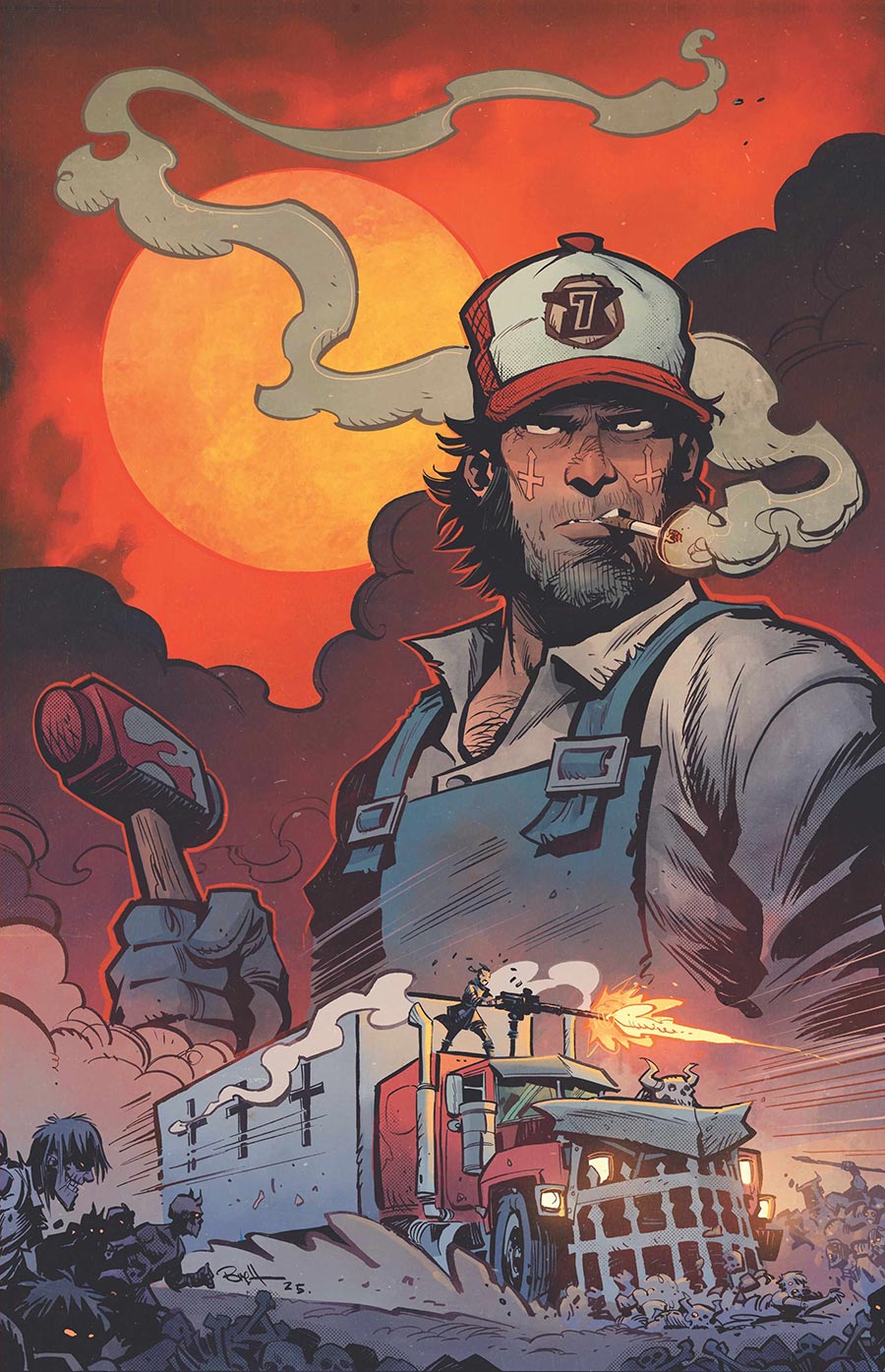 Post Malones Big Rig #3 Cover G Incentive Brett Parson Variant Cover