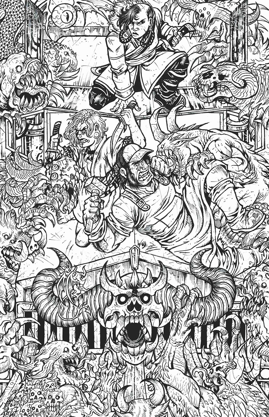 Post Malones Big Rig #3 Cover H Incentive Maria Wolf Black & White Variant Cover