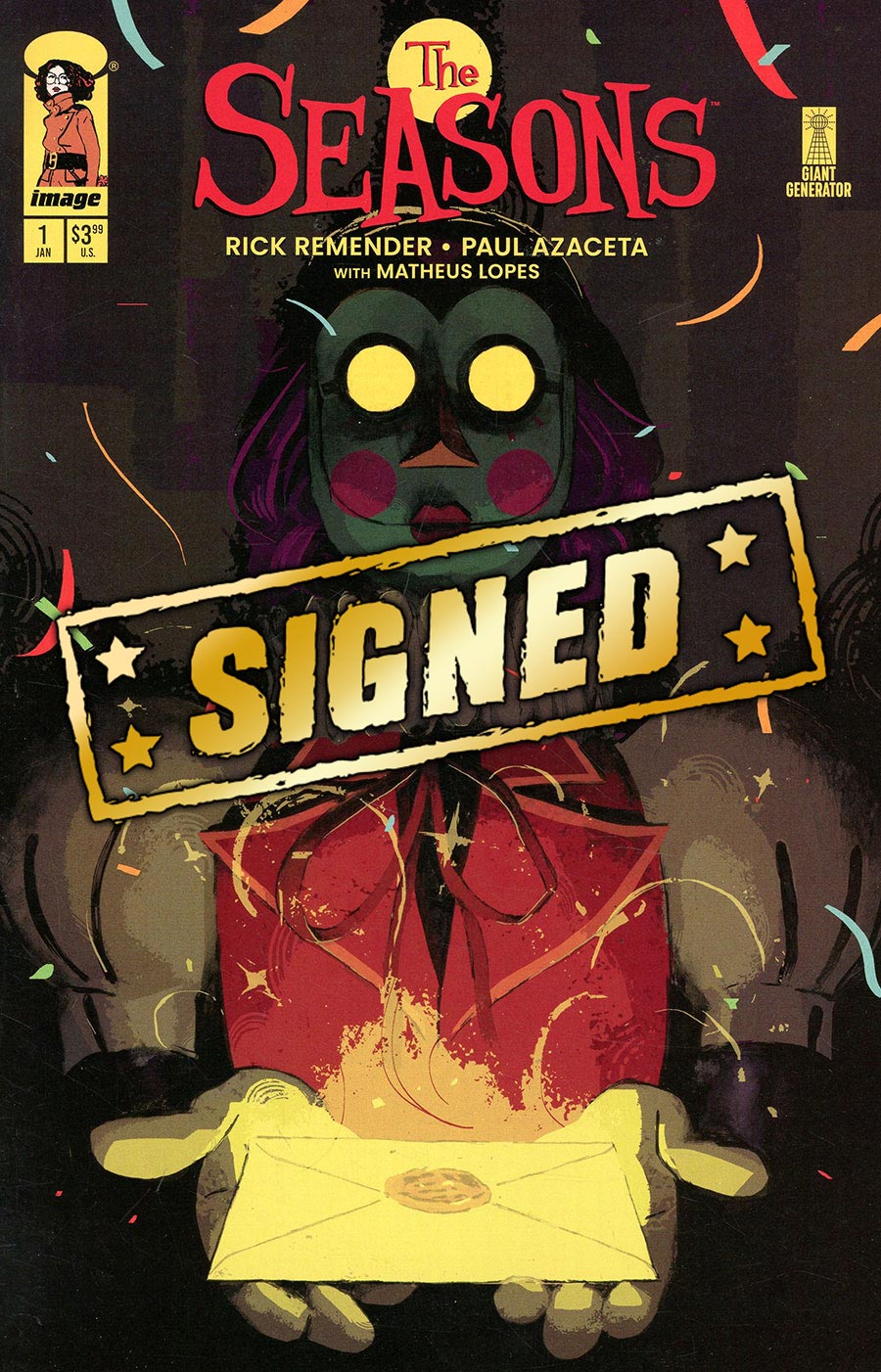 Seasons #1 Cover I Regular Paul Azaceta Cover Signed By Rick Remender & Paul Azaceta