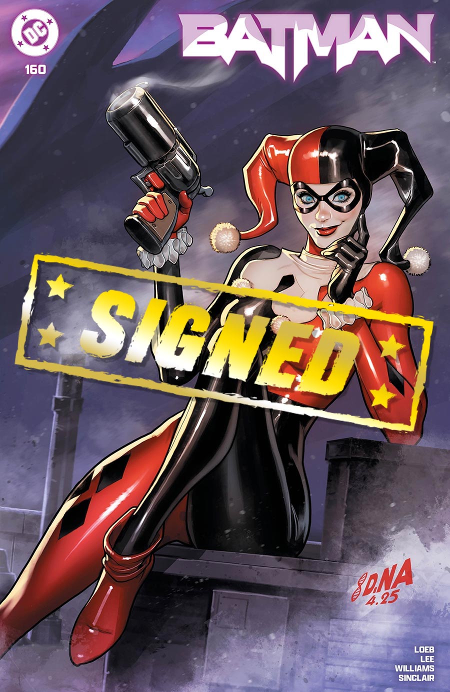 Batman Vol 3 #160  Midtown Exclusive David Nakayama Connecting Variant Cover Signed By Jim Lee (3 Of 3)(Hush 2 Part 3)