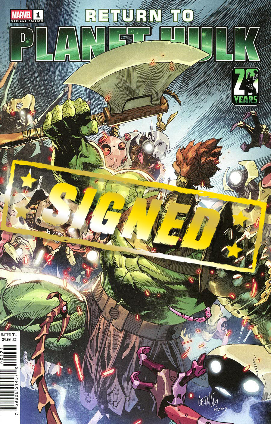 Return To Planet Hulk #1 (One Shot) Cover E Variant Leinil Francis Yu Cover Signed By Greg Pak