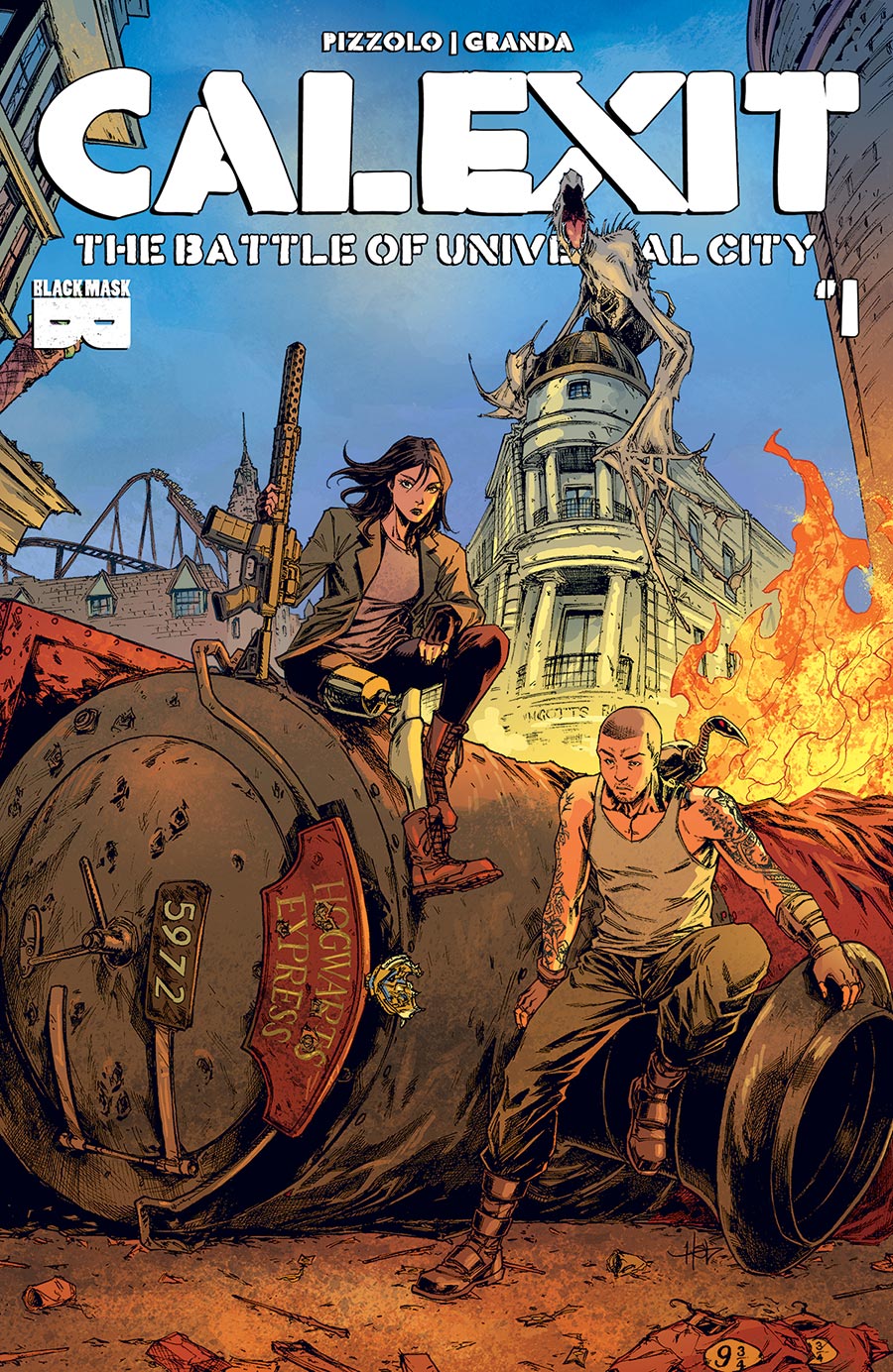 Calexit The Battle Of Universal City #1 Cover F Incentive Creees Lee Artist Edition Variant Cover