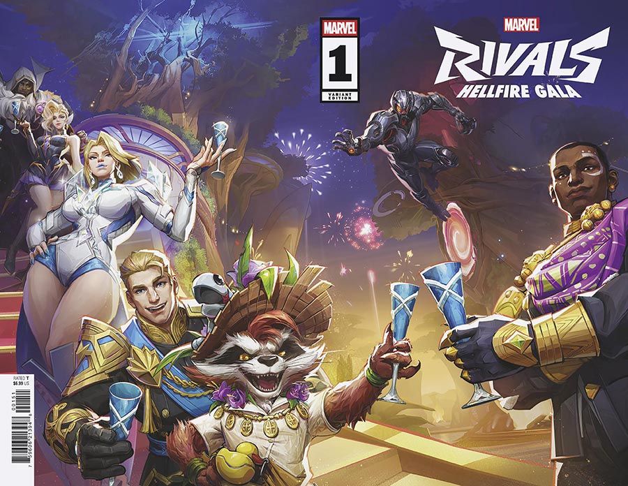 Marvel Rivals Hellfire Gala #1 (One Shot) Cover E Variant NETEASE Games Marvel Rivals Wraparound Cover