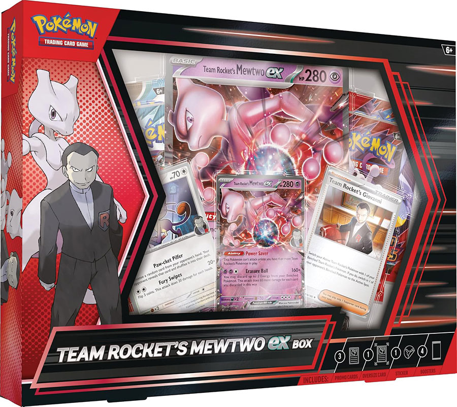 Pokemon Team Rockets Mewtwo ex Box Case