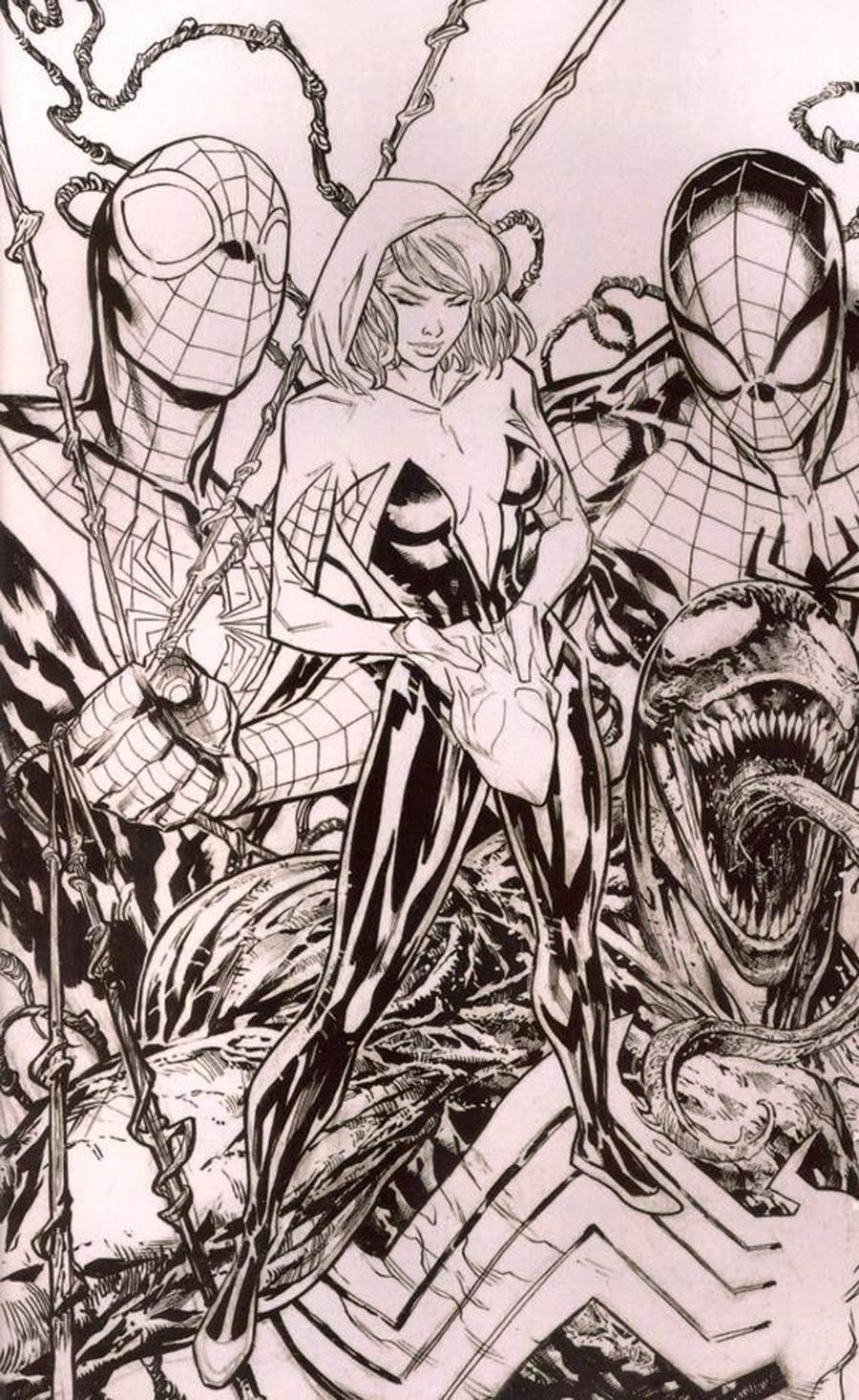 Edge Of Spider-Verse Vol 2 #5 Cover M NYCC Ken Lashley Virgin Sketch Cover