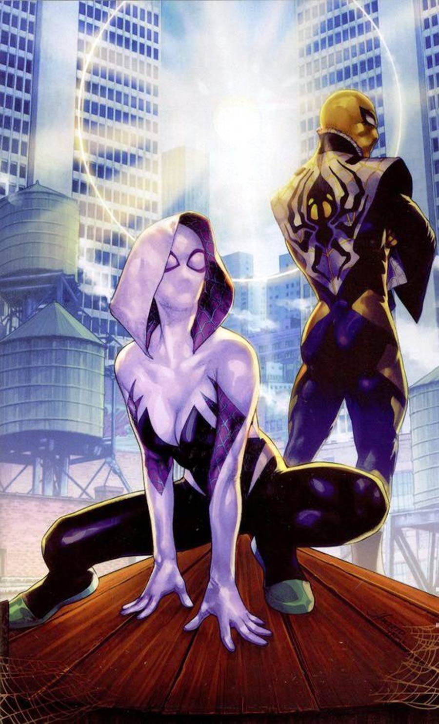 Edge Of Spider-Verse Vol 2 #5 Cover P Jay Anacleto Virgin Variant Cover