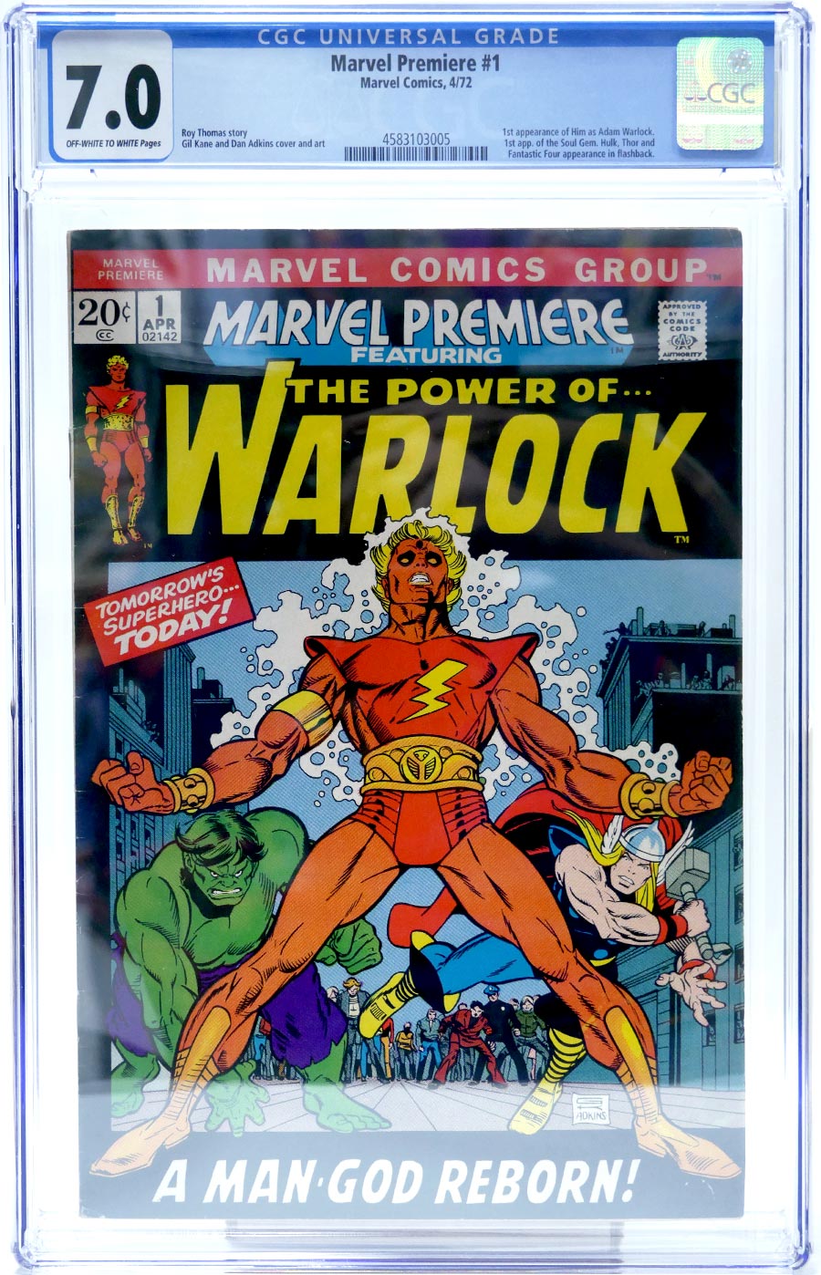 Marvel Premiere #1 Cover B CGC 7.0