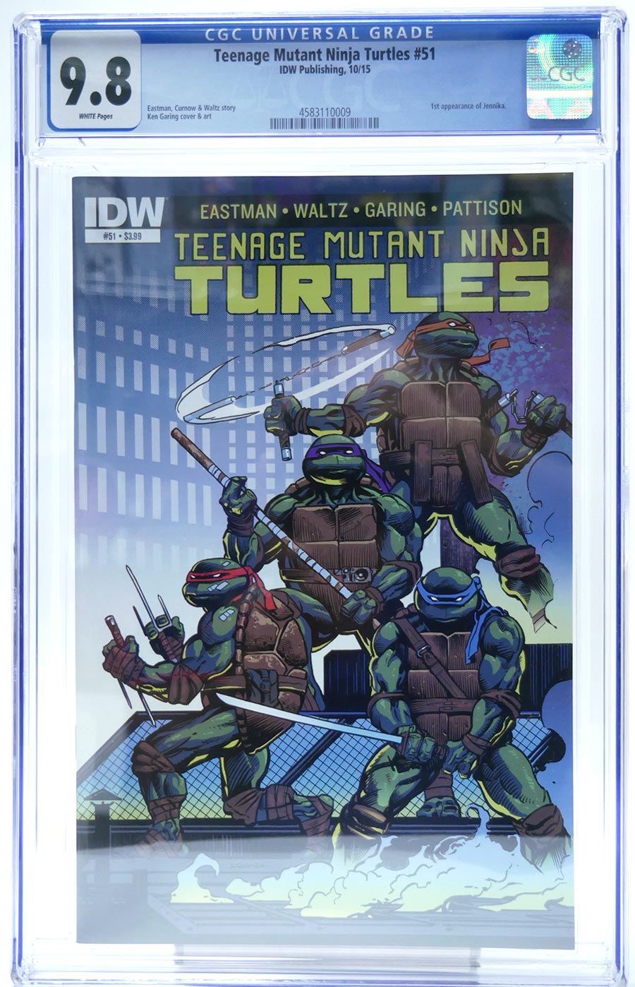 Teenage Mutant Ninja Turtles Vol 5 #51 Cover E CGC 9.8 Regular Ken Garing Cover
