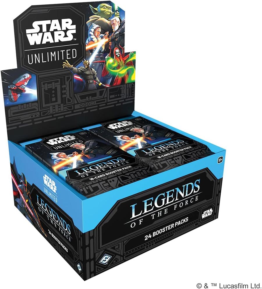 Star Wars Unlimited Legends Of The Force Booster Box Display (24-Count)