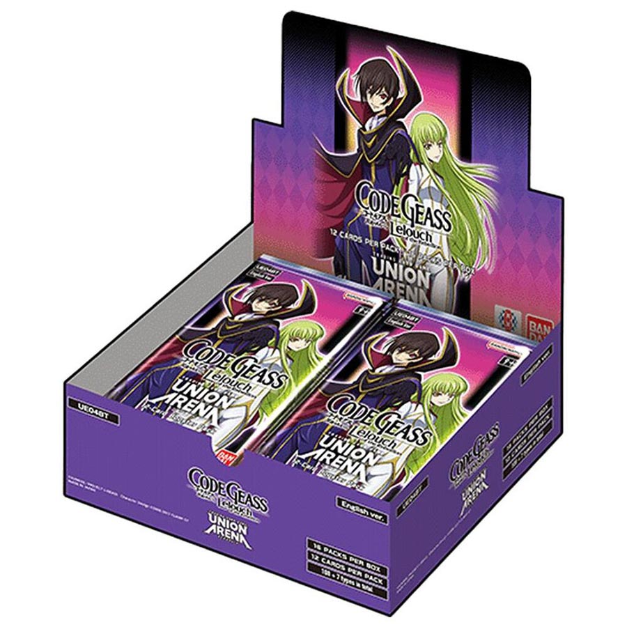 Bandai Union Arena Code Geass Lelouch Of The Rebellion Booster Box (16-Count)