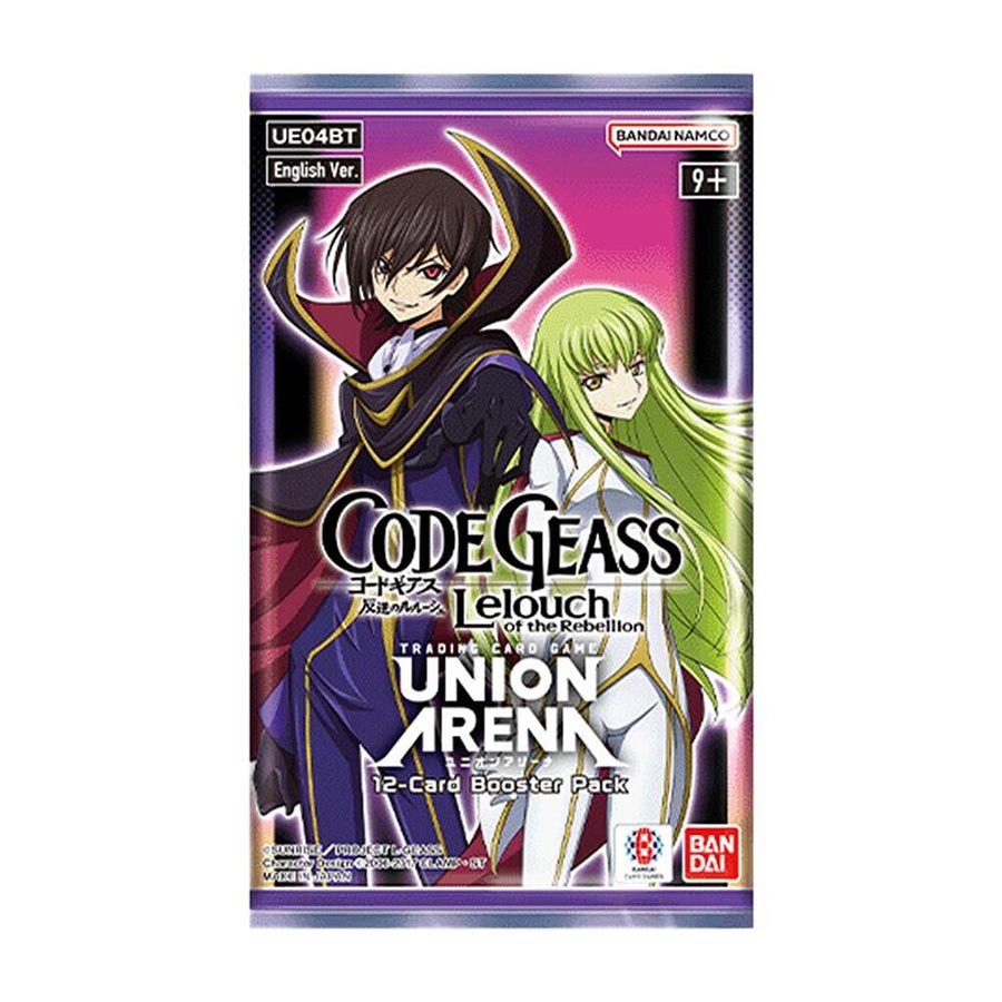 Bandai Union Arena Code Geass Lelouch Of The Rebellion Booster Pack