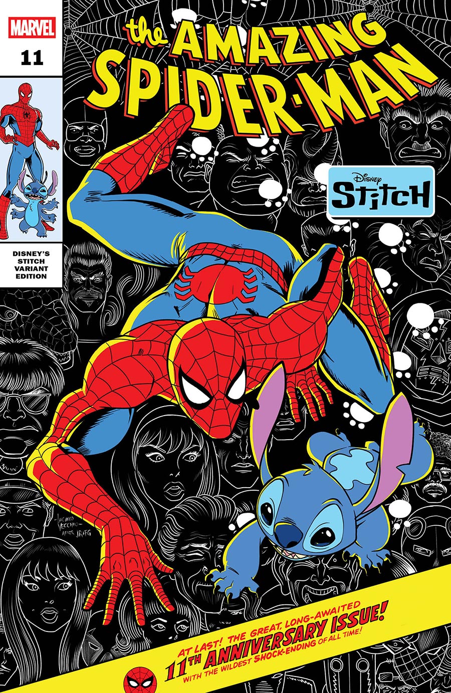 Amazing Spider-Man Vol 7 #11 Cover D Variant Luciano Vecchio Disney Stitch Cover (#975)