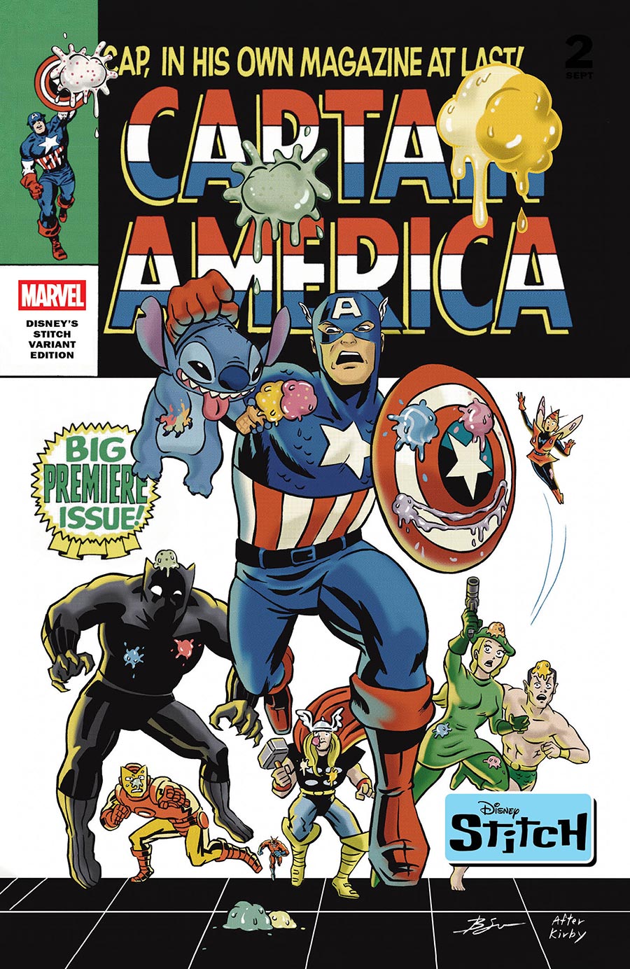 Captain America Vol 11 #3 Cover C Variant Benjamin Su Disney Stitch Cover