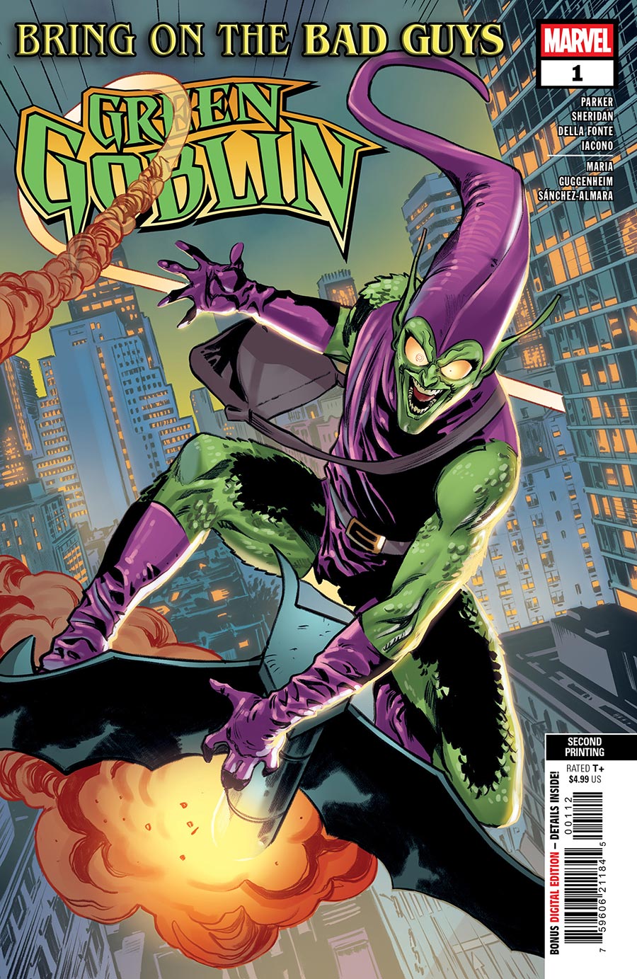 Bring On The Bad Guys Green Goblin #1 (One Shot) Cover H 2nd Ptg Matteo Della Fonte Variant Cover