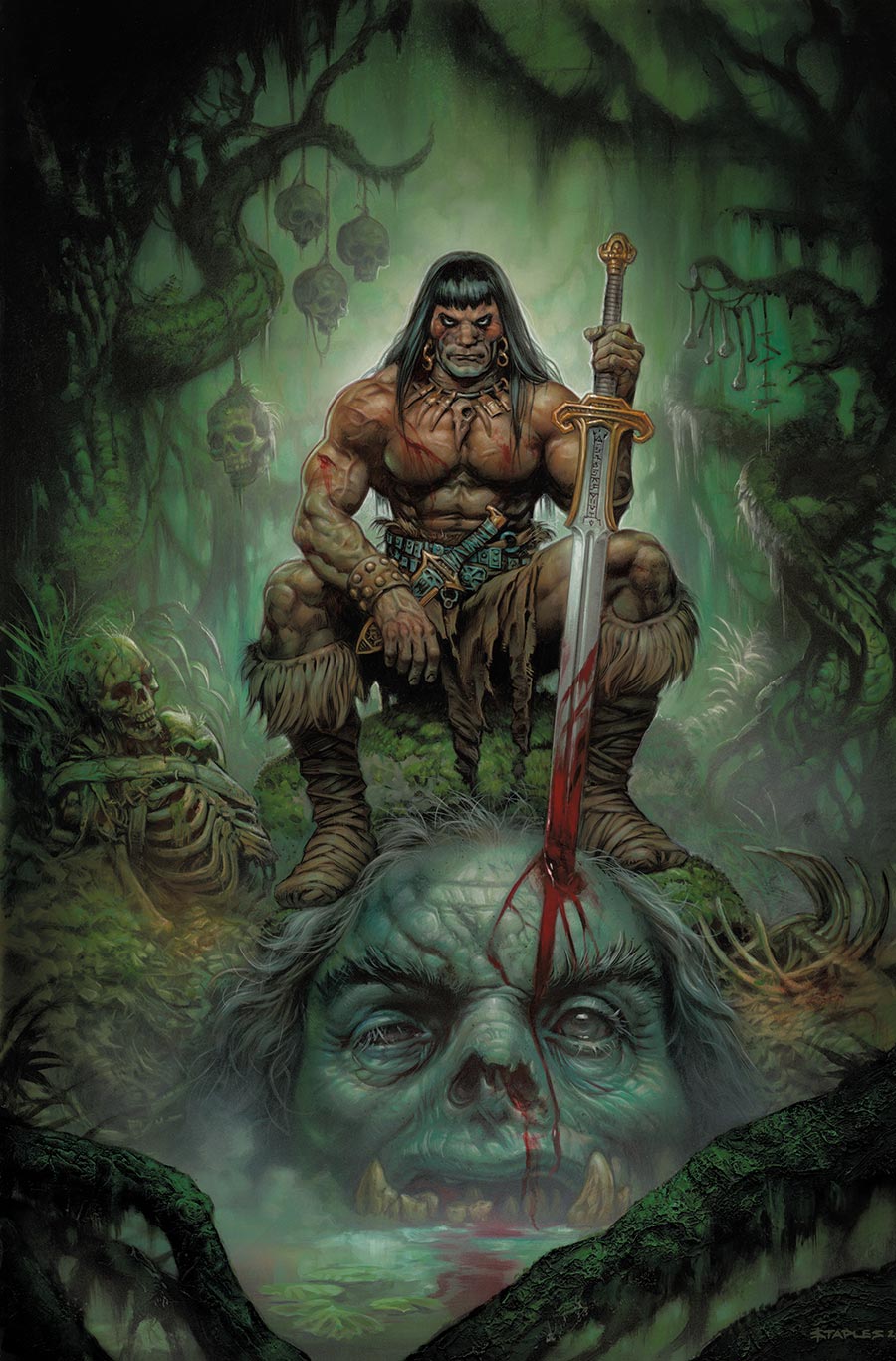 Conan The Barbarian Vol 5 #23 Cover G Variant Greg Staples Glow-In-The-Dark Cover