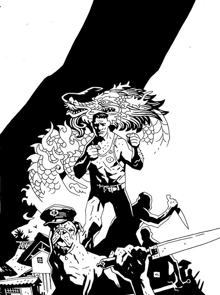 Savage Sword Of Conan Vol 2 #10 Cover D Variant Mike Mignola Black & White Inks Cover