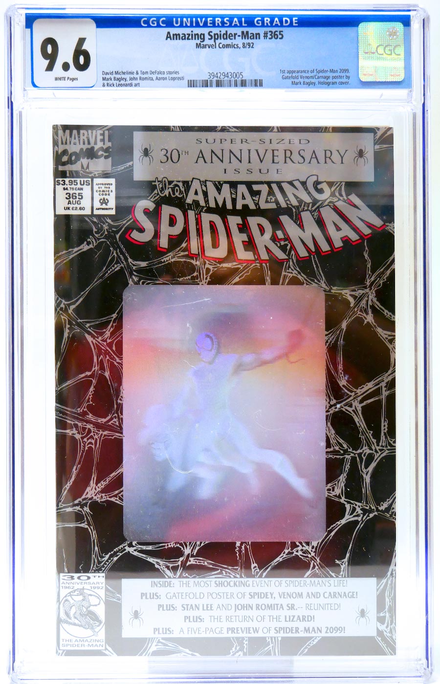 Amazing Spider-Man #365 Cover I CGC 9.6