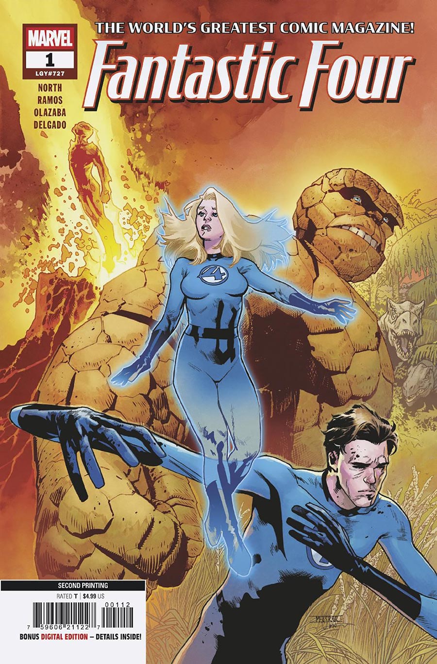 Fantastic Four Vol 8 #1 Cover R 2nd Ptg Mahmud Asrar Variant Cover