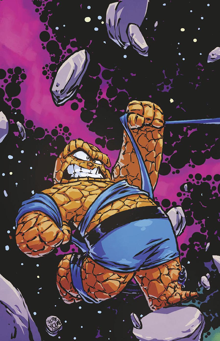 Fantastic Four Vol 8 #1 Cover S 2nd Ptg Incentive Skottie Young Virgin Variant Cover
