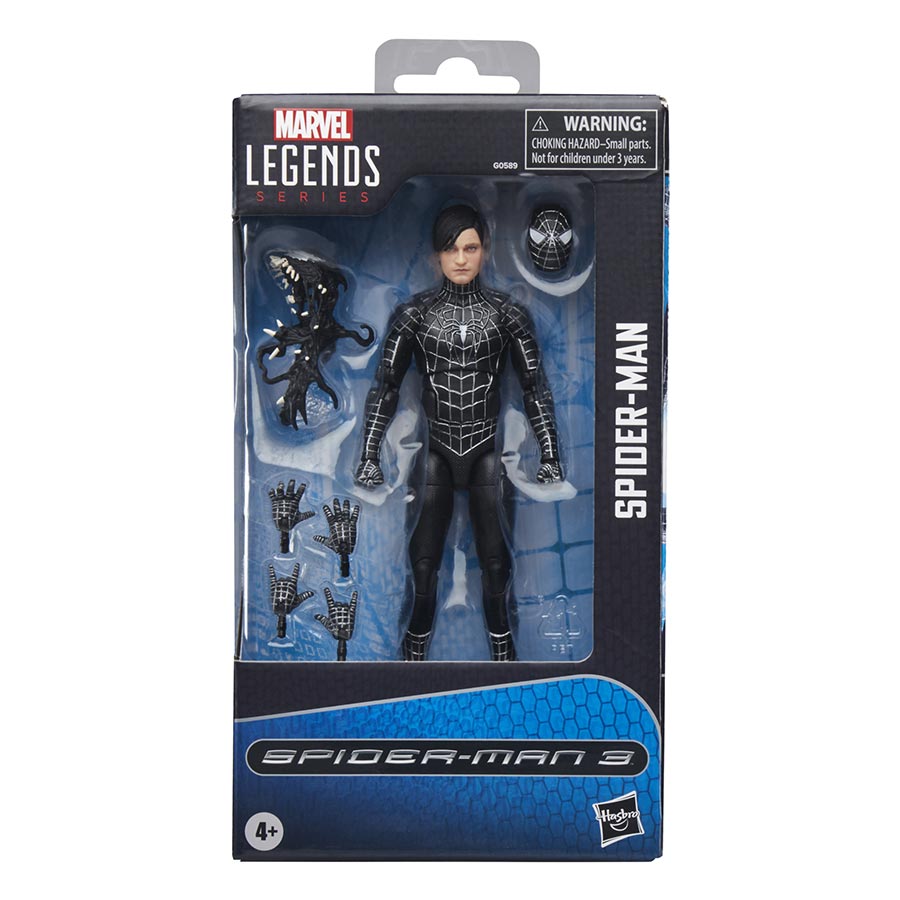 Marvel Legends Spider-Man Spider-Man 3 Symbiote Suit Spider-Man 6-Inch Action Figure